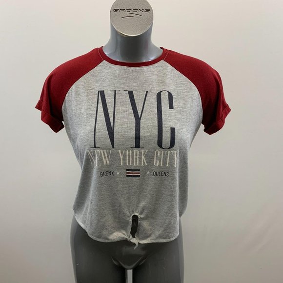 Ardene Women’s Grey New York City Bronx Queens Red - Picture 1 of 4